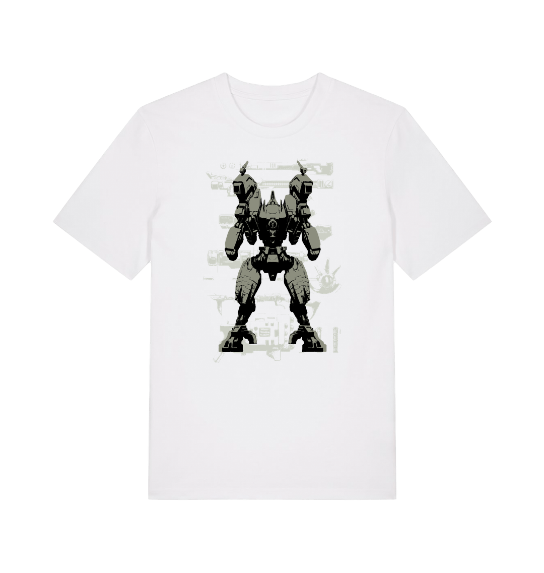 White Printed T-shirt Front